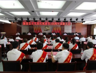 装备公司党委召开庆祝建党100周年表彰大会